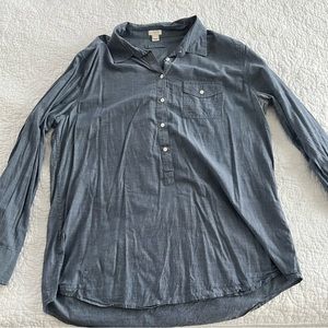 J crew long tunic shirt